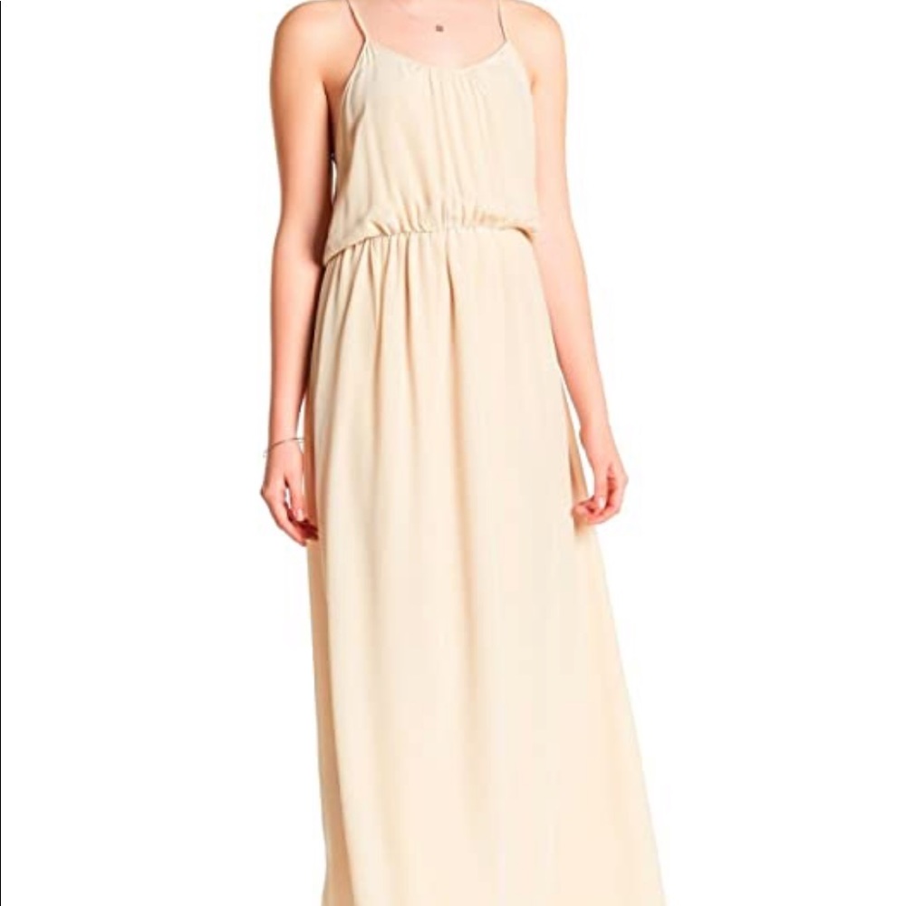 ANINE BING Champagne Silk Dress